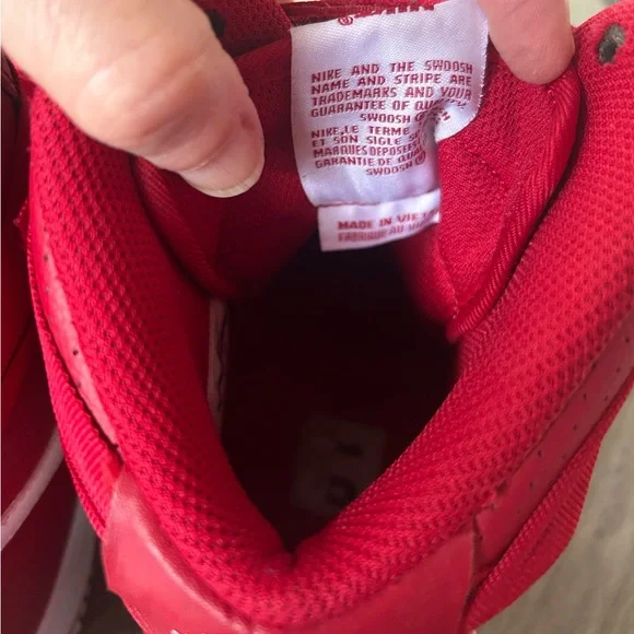 Nike Air Force 1 High Gym Red Perforated Men’s Size 12 Retro 2016 Rare - Picture 8 of 10